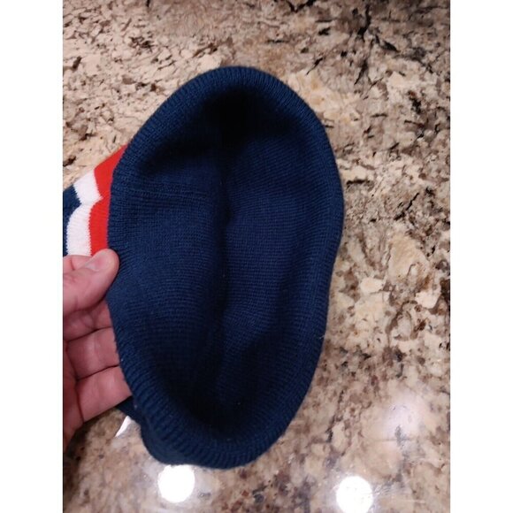 Stepchild Snowboards Patch Beanie Toque One Size Fits All. Blue Red White Cap - Picture 6 of 8